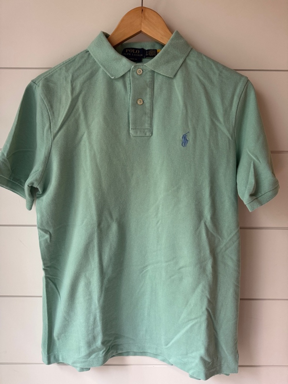 Polo by Ralph Lauren Light Green Polo The Iconic Mesh Polo Shirt. Men’s Small.